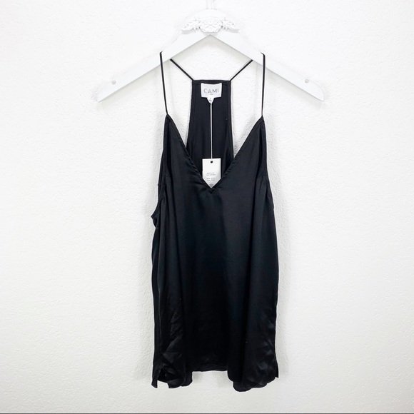 Cami NYC The Jenna Black Silk Tank Top Blouse - Picture 2 of 8